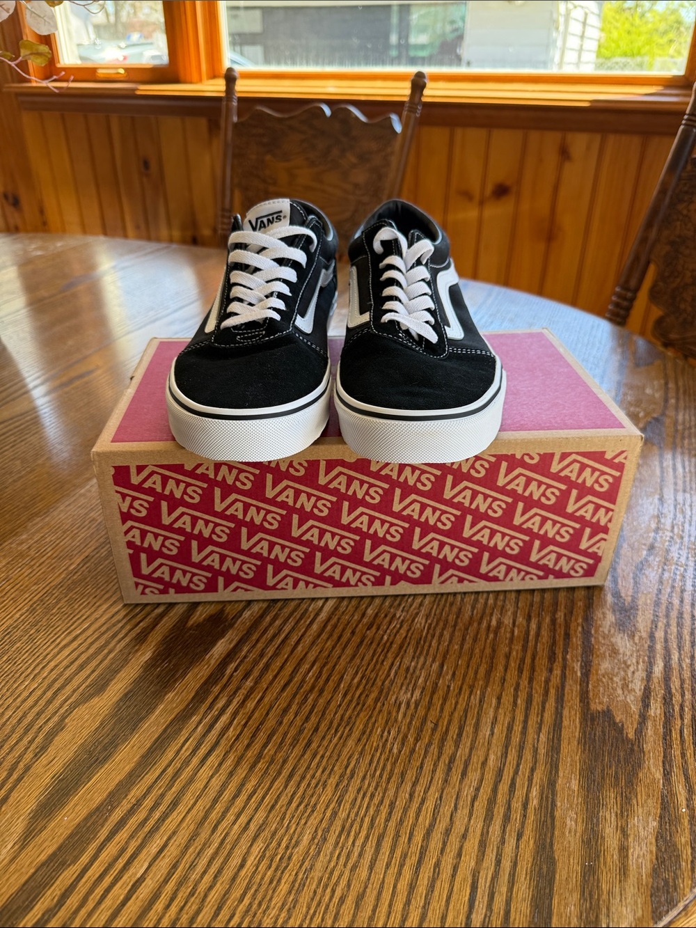 Vans Black & White Old Skool Skate Shoes